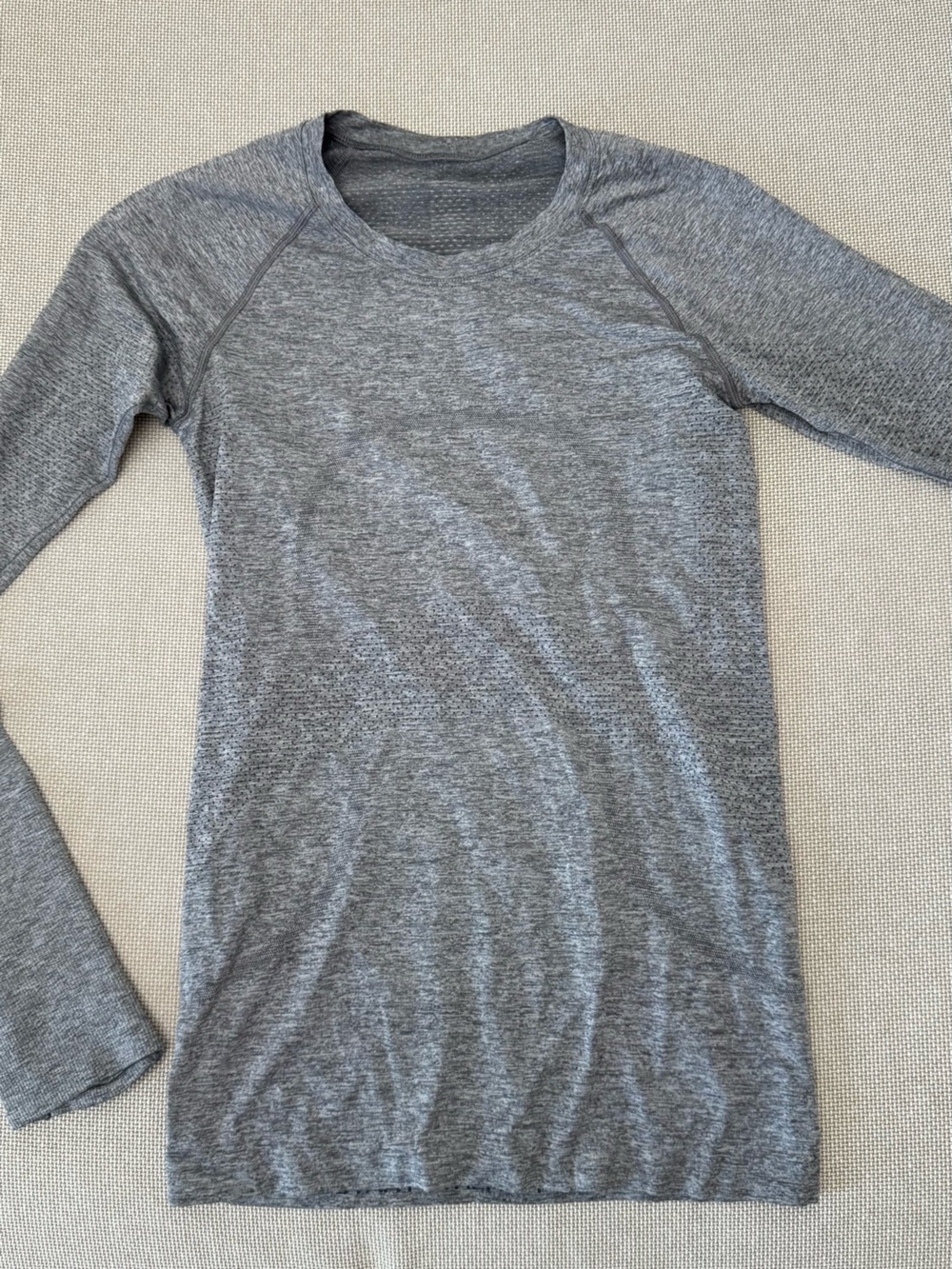 lululemon athletica Heather Gray Crew Neck Sweater